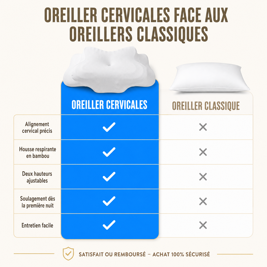 Oreiller cervicales — main:us_vs_them