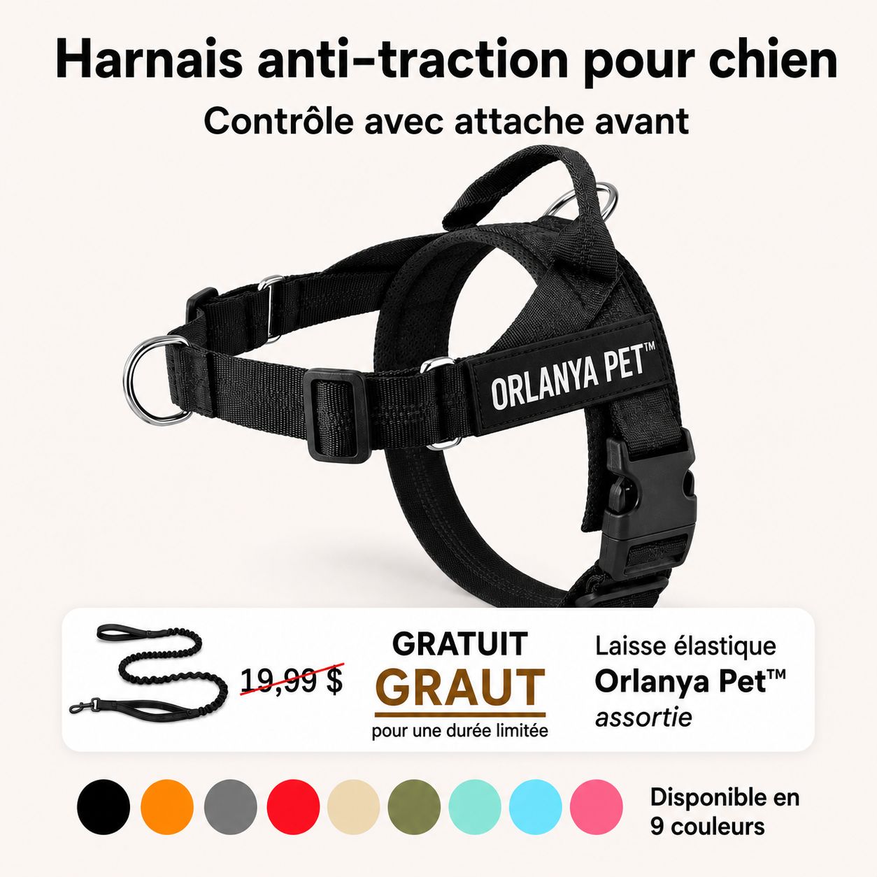 Harnais anti-traction Orlanya Pet™