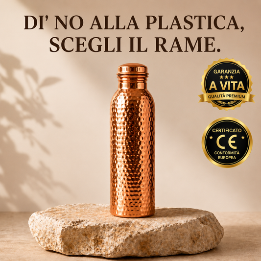 Borraccia in Rame – Orlanya™ | Acqua Purificata Naturalmente, Senza Plastica